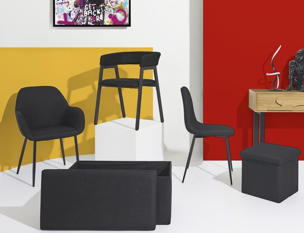 Καρέκλες & Πολυθρόνες Atom Chair Black M4 Hd0474