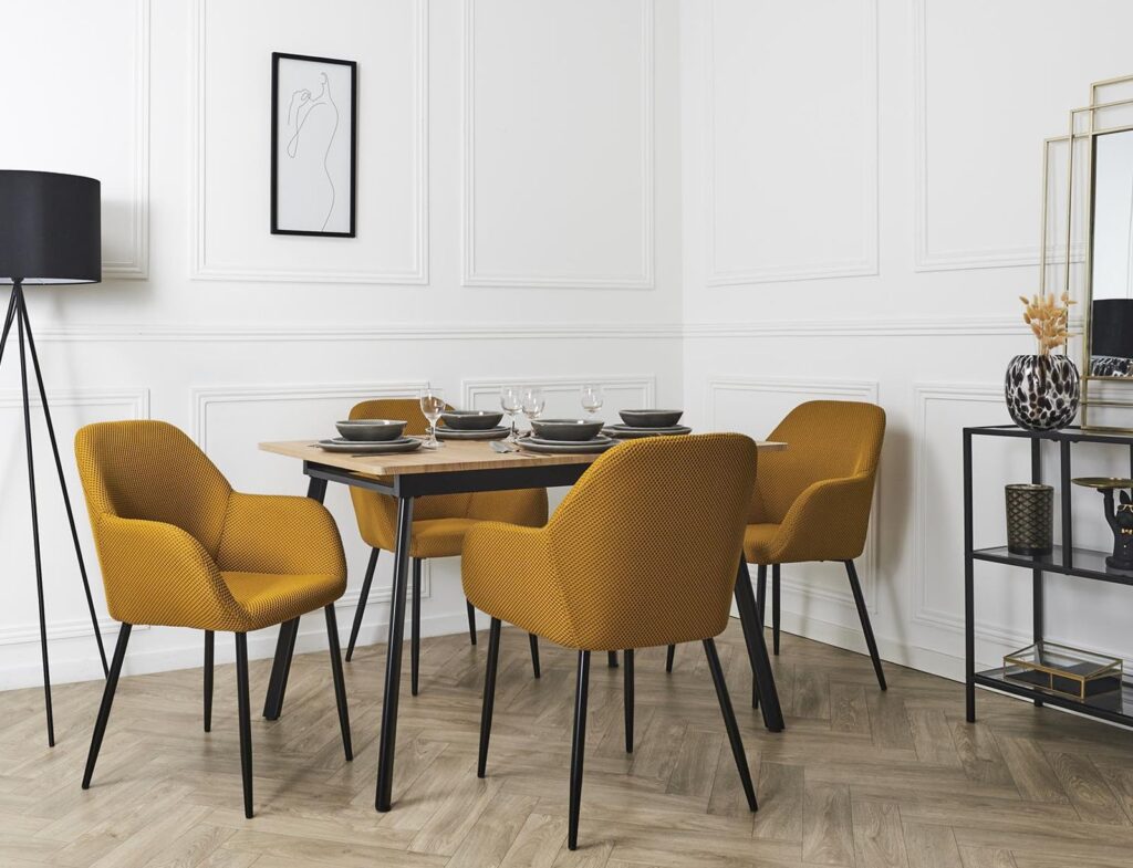 Καρέκλες & Πολυθρόνες Atomic Yellow Chair M2 Hd0478