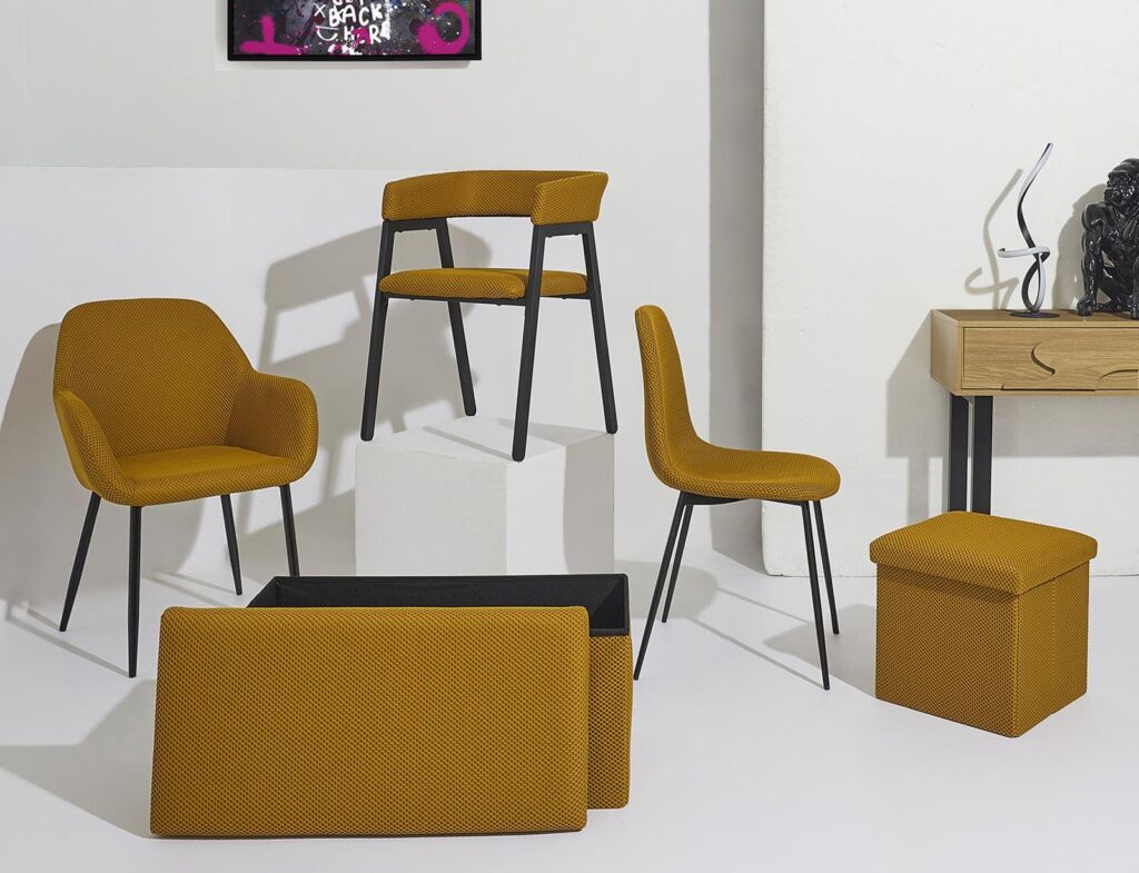 Καρέκλες & Πολυθρόνες Atomic Yellow Chair M2 Hd0478