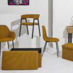 Καρέκλες & Πολυθρόνες Atomic Yellow Chair M2 Hd0478