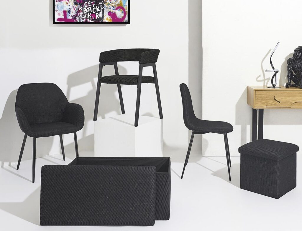 Καρέκλες & Πολυθρόνες Black Atomic Chair M2 Hd0479