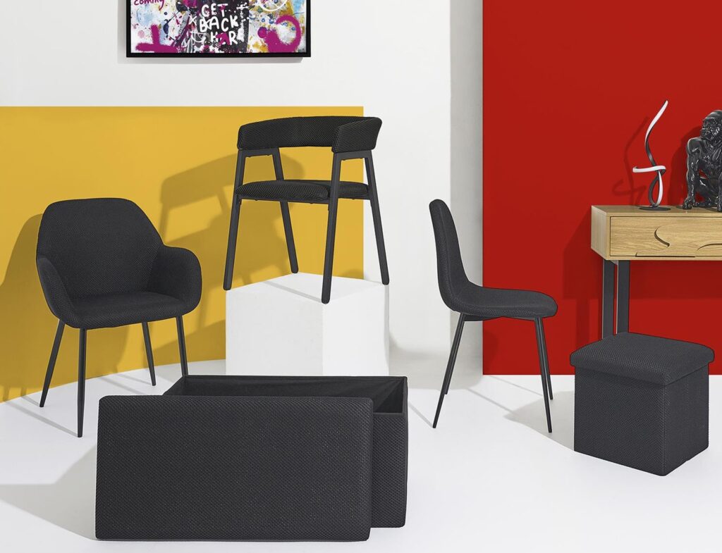 Καρέκλες & Πολυθρόνες Black Atomic Chair M2 Hd0479