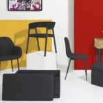 Καρέκλες & Πολυθρόνες Black Atomic Chair M2 Hd0479