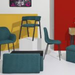 Καρέκλες & Πολυθρόνες Chair Atom Blue M4 Hd0472