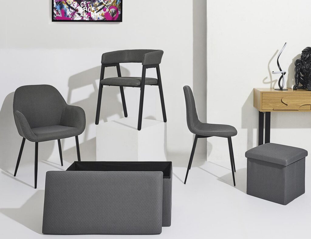Καρέκλες & Πολυθρόνες Chair Atom Grey M4 Hd0476