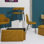 Καρέκλες & Πολυθρόνες Chair Atom Yellow M4 Hd0473