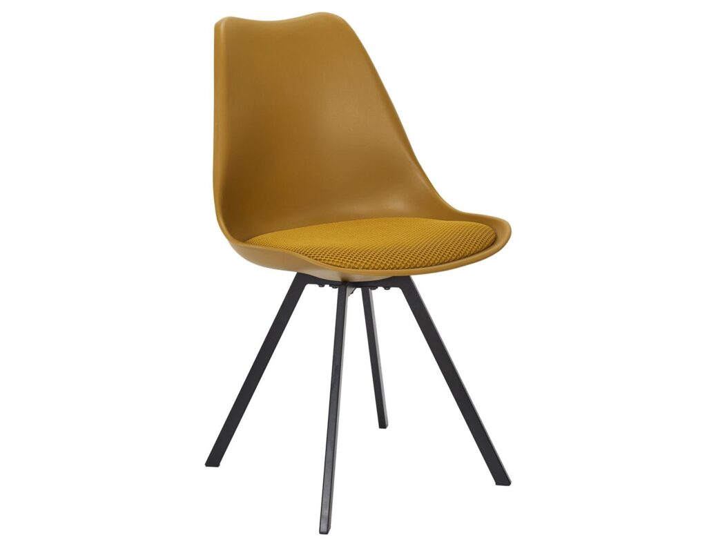 Καρέκλες & Πολυθρόνες Chair Pp With Cushion Yellow Atom M4 Hd0482