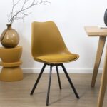 Καρέκλες & Πολυθρόνες Chair Pp With Cushion Yellow Atom M4 Hd0482