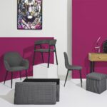 Καρέκλες & Πολυθρόνες Design Armchair Atom Grey M2 A1/M2 Hd0466