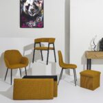 Καρέκλες & Πολυθρόνες Design Armchair Atom Yellow M2 A1/M2 Hd0465
