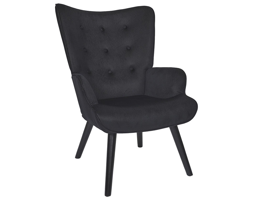 Καρέκλες & Πολυθρόνες Giulia Lounge Chair Black A1 Hd0364
