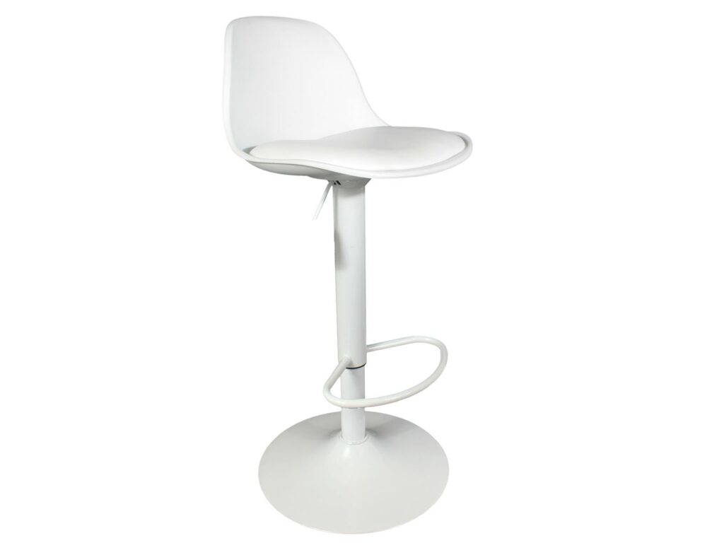 Καρέκλες & Πολυθρόνες Isak White Bar Stool Hd6216