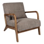 Καρέκλες & Πολυθρόνες Living Room Armchair Cotele Scott Taupe Hd0348