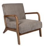Καρέκλες & Πολυθρόνες Living Room Armchair Cotele Scott Taupe Hd0348
