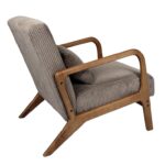 Καρέκλες & Πολυθρόνες Living Room Armchair Cotele Scott Taupe Hd0348