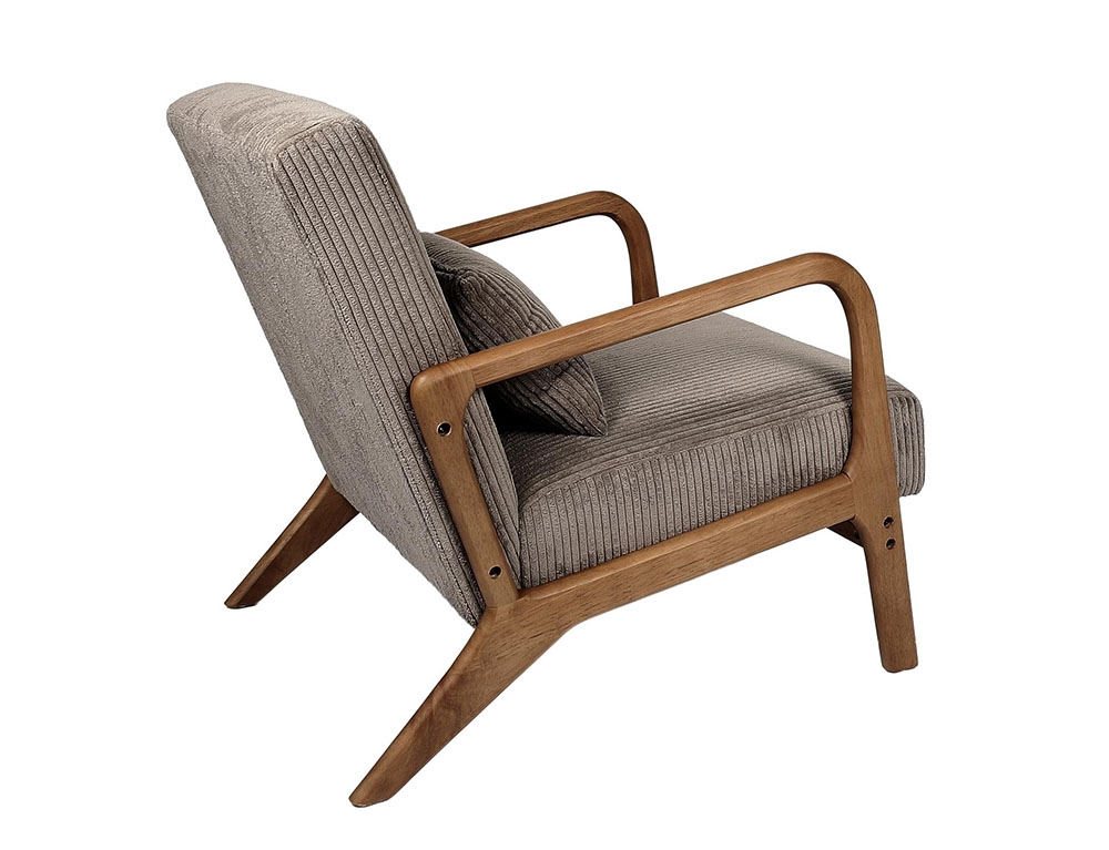 Καρέκλες & Πολυθρόνες Living Room Armchair Cotele Scott Taupe Hd0348