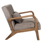 Καρέκλες & Πολυθρόνες Living Room Armchair Cotele Scott Taupe Hd0348