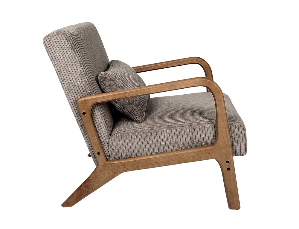 Καρέκλες & Πολυθρόνες Living Room Armchair Cotele Scott Taupe Hd0348