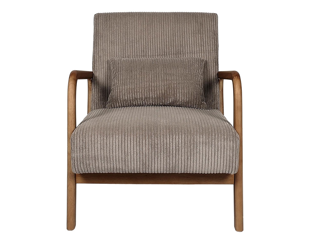 Καρέκλες & Πολυθρόνες Living Room Armchair Cotele Scott Taupe Hd0348