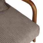 Καρέκλες & Πολυθρόνες Living Room Armchair Cotele Scott Taupe Hd0348