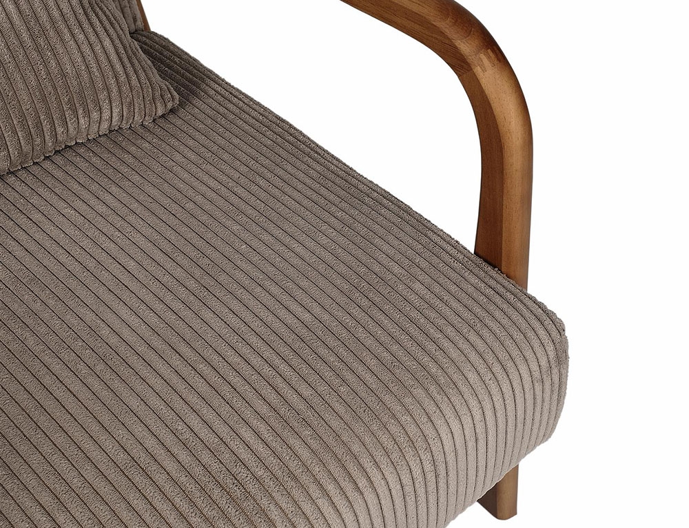 Καρέκλες & Πολυθρόνες Living Room Armchair Cotele Scott Taupe Hd0348
