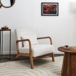 Καρέκλες & Πολυθρόνες Living Room Armchair Scott Beige Hd0349