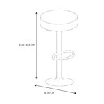 Καρέκλες & Πολυθρόνες Mumford Adjustable Grey Bar Stool Hd7607