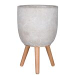 Κασπώ Με Πόδια Mica Decorations - 12.5X19Cm - Γκρι