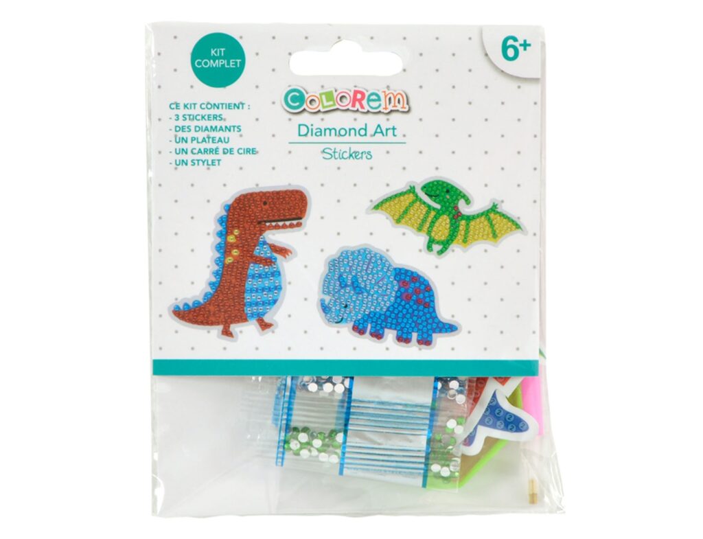 Κατασκευή Με Διαμαντάκια Friendly Dinos Colorem - 6+