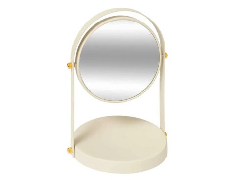 Kαθρέφτες Μπάνιου Ivory Round Mirror Pivot Duo