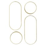 Καθρέπτες Miroir Deco Rond Et Ovale Versa Dore X4 M4 Hd0110