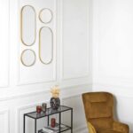 Καθρέπτες Miroir Deco Rond Et Ovale Versa Dore X4 M4 Hd0110