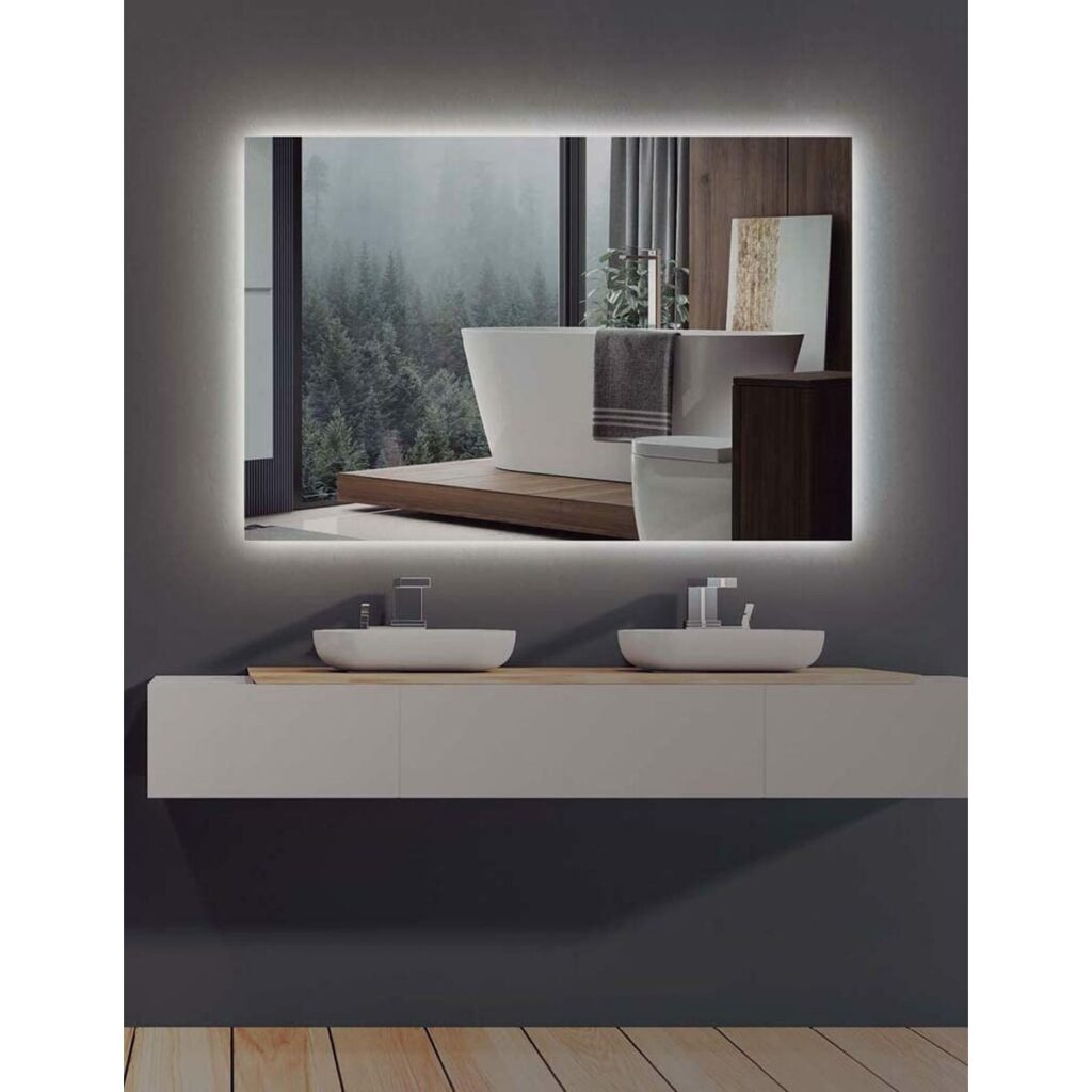 Καθρέπτης μπάνιου με LED φως Ledimex SUEC006-90 90 x 80 cm Καθρέφτης