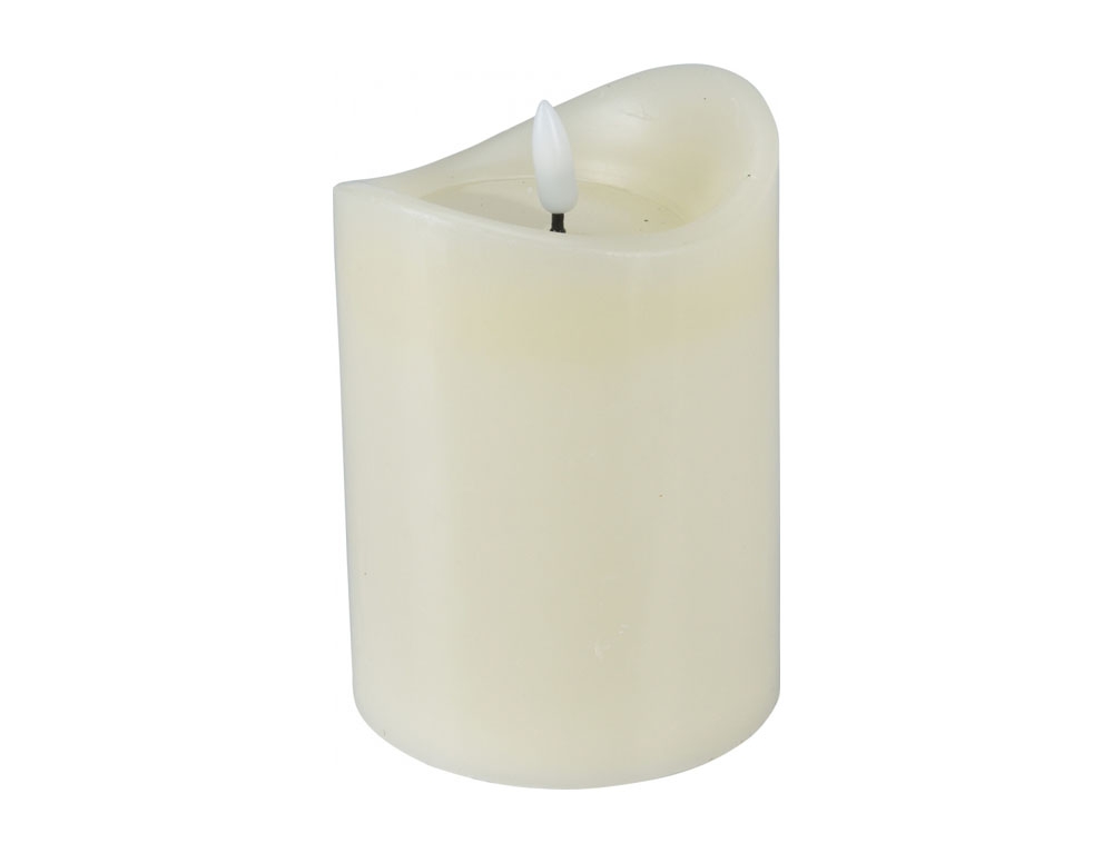 Κεριά Ατμοσφαιρικού Φωτισμού Led Led Candle 90X125Mm Ivory
