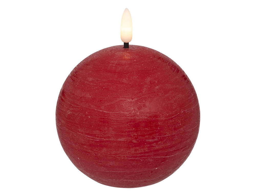 Κεριά Ατμοσφαιρικού Φωτισμού Led Molia Red Ball Led Candle D10