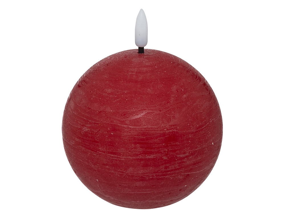 Κεριά Ατμοσφαιρικού Φωτισμού Led Molia Red Ball Led Candle D10