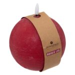 Κεριά Ατμοσφαιρικού Φωτισμού Led Molia Red Ball Led Candle D12