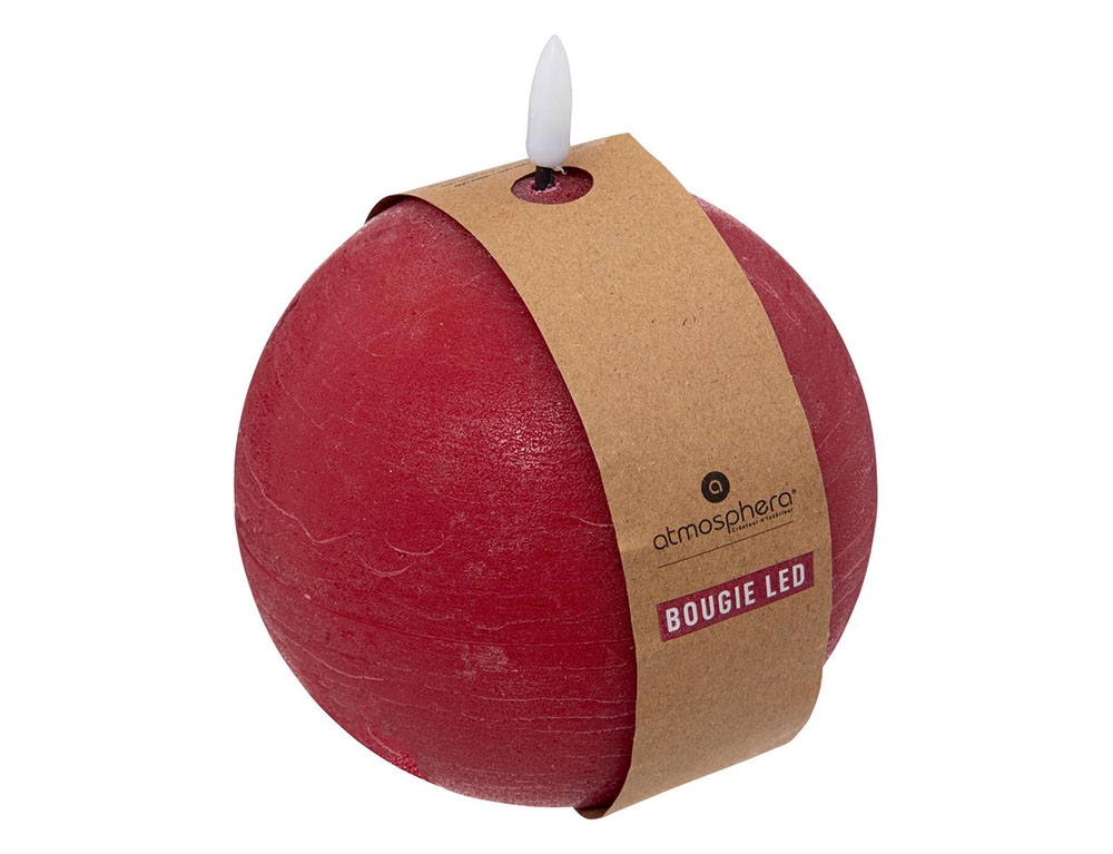Κεριά Ατμοσφαιρικού Φωτισμού Led Molia Red Ball Led Candle D12