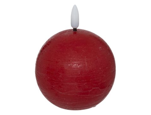 Κεριά Ατμοσφαιρικού Φωτισμού Led Molia Red Ball Led Candle D12