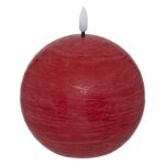 Κεριά Ατμοσφαιρικού Φωτισμού Led Molia Red Ball Led Candle D8