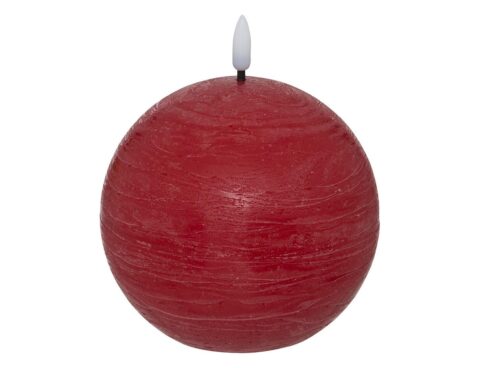 Κεριά Ατμοσφαιρικού Φωτισμού Led Molia Red Ball Led Candle D8