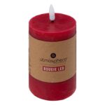 Κεριά Ατμοσφαιρικού Φωτισμού Led Molia Red Rnd Led Candle 7X13