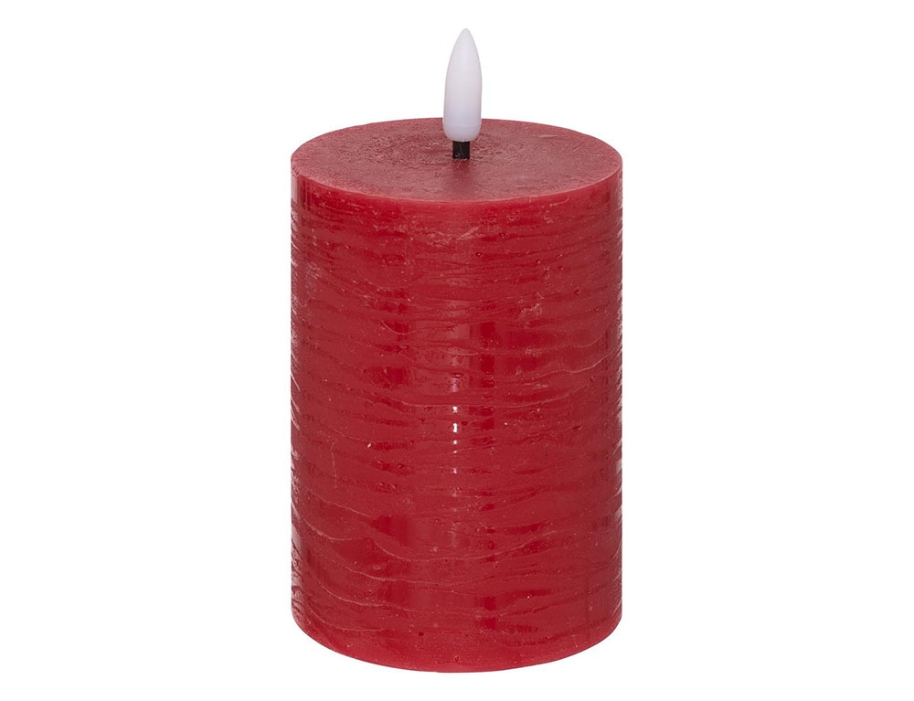 Κεριά Ατμοσφαιρικού Φωτισμού Led Molia Red Rnd Led Candle 7X13