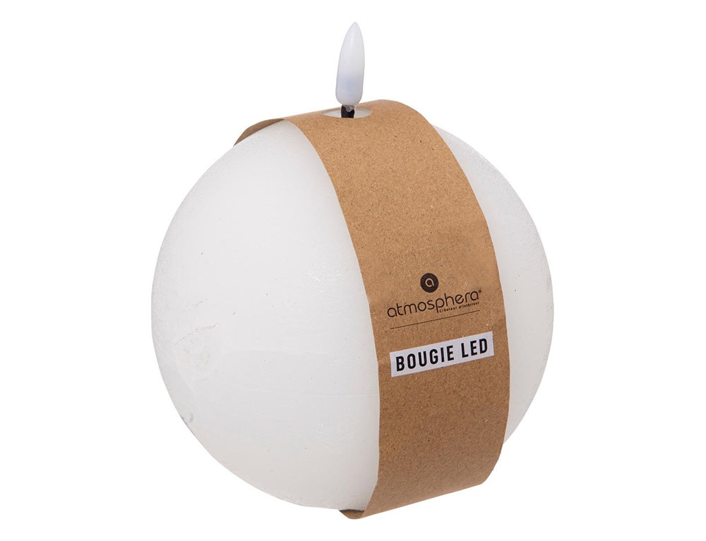 Κεριά Ατμοσφαιρικού Φωτισμού Led Molia Whi Ball Led Candle D12