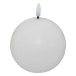 Κεριά Ατμοσφαιρικού Φωτισμού Led Molia Whi Ball Led Candle D12