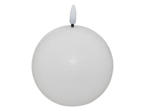 Κεριά Ατμοσφαιρικού Φωτισμού Led Molia Whi Ball Led Candle D12