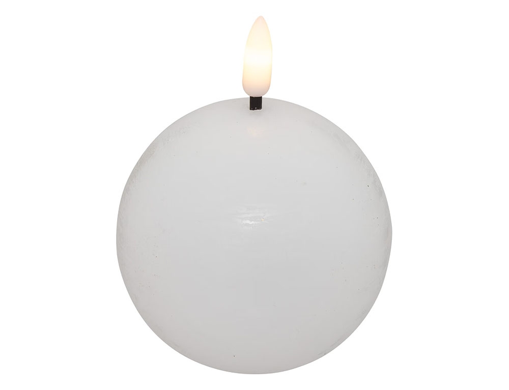 Κεριά Ατμοσφαιρικού Φωτισμού Led Molia Whi Ball Led Candle D8
