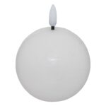 Κεριά Ατμοσφαιρικού Φωτισμού Led Molia Whi Ball Led Candle D8