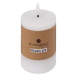 Κεριά Ατμοσφαιρικού Φωτισμού Led Molia Whi Rnd Led Candle 7X13