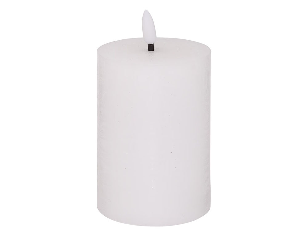 Κεριά Ατμοσφαιρικού Φωτισμού Led Molia Whi Rnd Led Candle 7X13